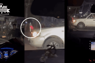 dmk flag chennai car