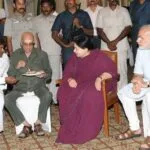 modi jayalalithaa vjayakanth meet photo