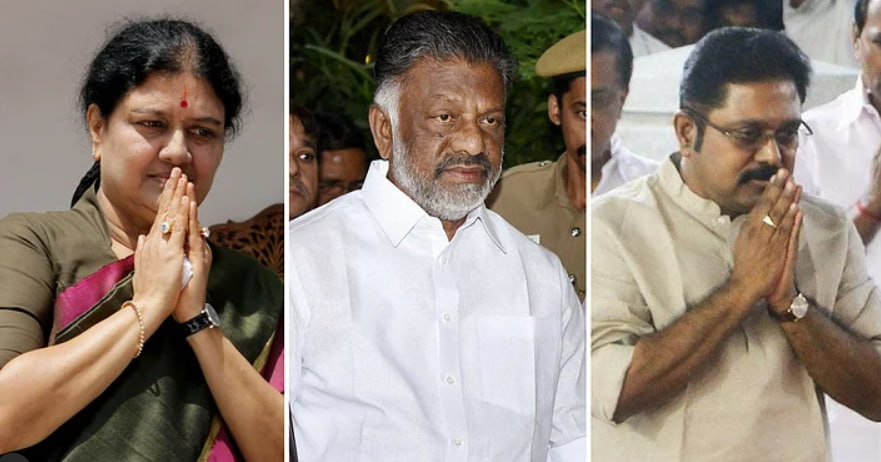 sasikala ops ttv dinakaran