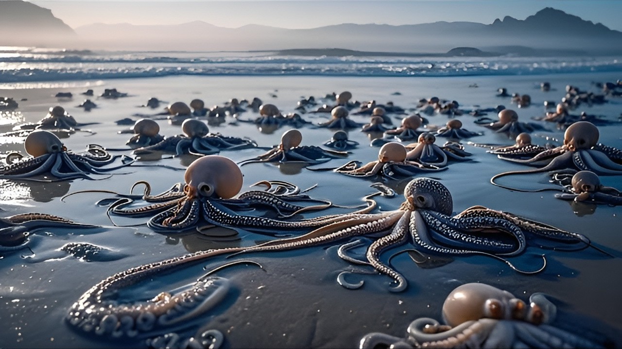 octopuses-England's coastline-increased-climate change-Cephalopoda-world news