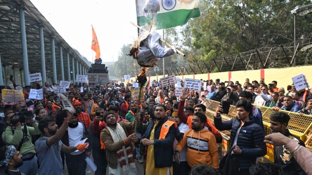 Bangladesh-india-Dibhu Chandra Das-Protest-Bangladesh Embassy-Sheikh Hasina