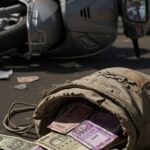 Alappuzha news- Kerala accident- Beggar found dead- Road accident Kerala- Cash recovered- Unclaimed money- Charummoodu news- Kerala police- Scooter accident- Saudi riyals- recovered-