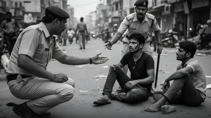 muslim man forced to singh national anthem