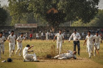 ricket umpire death, bee attack in cricket match,Online Tamil News
