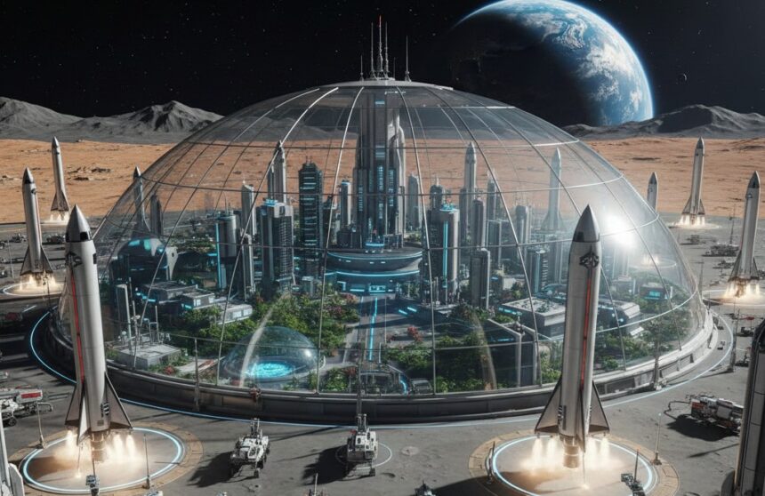 Elon Musk-SpaceX-Moon city-Mars settlement-Online Tamil News