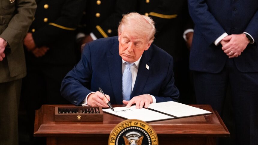 Donald Trump signature dollar