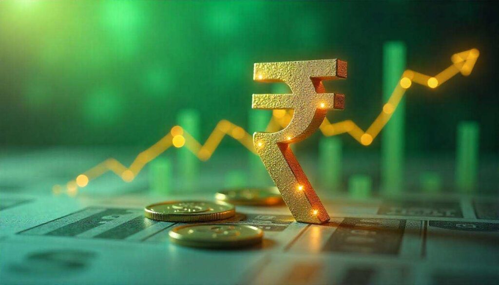Indian rupee rises,